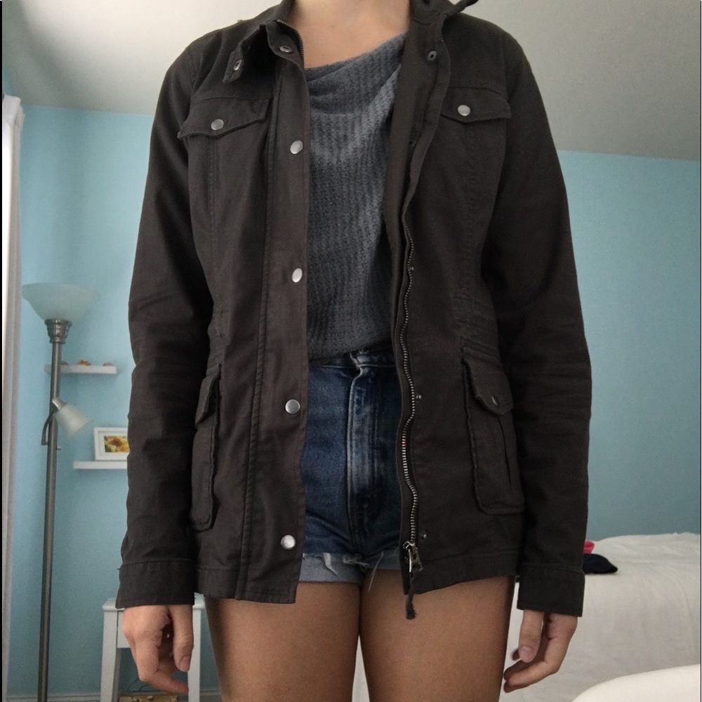 Lucky Brand Cargo Jacket Grey